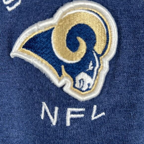 🔥🏈 Vintage ST.LOUIS RAMS NFL Embroidered Heavy Crewneck Sweatshirt Sz XL - GUC - Picture 6 of 10